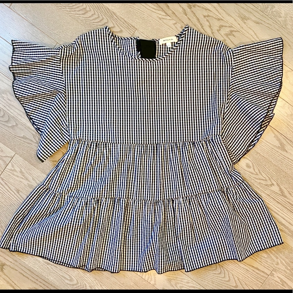 Gingham Ruffle Top - image 3